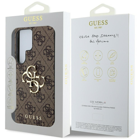 GUESS ETUI TPU DO SAMSUNG GALAXY S25 ULTRA Z LOGO Z OCHRANĄ I ODBLASKOWE