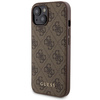 Zestaw Guess GUBPM5P15S4GEMGW iPhone15 6.1 hardcase + Powerbank 5000mAh MagSafe brązowy/brown 4G Metal Logo