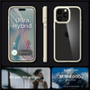 Spigen Crystal Hybrid, sand beige - iPhone 15 Pro Max