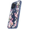 Etui Spigen Liquid Crystal na iPhone 15 Pro - różowo-niebieskie kwiaty