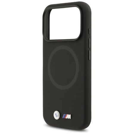 Etui BMW M FW Metal Logo MagSafe do iPhone 17 Pro czarny
