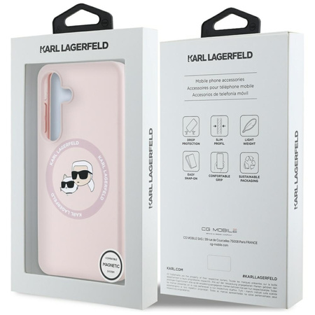 KARL LAGERFELD ETUI SILICONE DOUBLE HEADS DO SAMSUNG GALAXY S25+ POKROWIEC