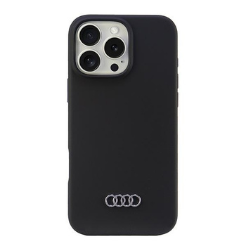 AUDI ETUI SILIKONOWE CASE POKROWIEC DO IPHONE 16 PRO MAX 69 CZARNY HARDCASE