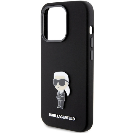 KARL LAGERFELD ETUI SILIKONOWE DO IPHONE 15 PRO 6.1 KLHCP15LSMHKNPK Z PINEM