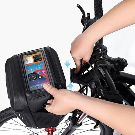 WILDMAN SAKWA ROWEROWA GS9 3L DO KIEROWNICY ROWERU Z UCHWYTEM TELEFONICZNYM