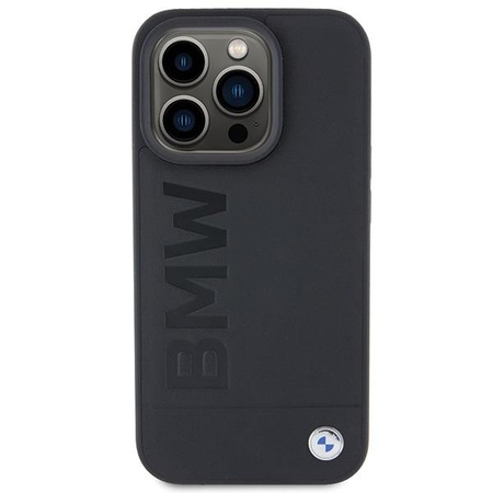 Etui BMW Leather Hot Stamp na iPhone 15 Pro Max - czarne