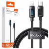 MCDODO KABEL USB-C LIGHTNING SZYBKIE ŁADOWANIE DO APPLE IPHONE 36W 1M LED