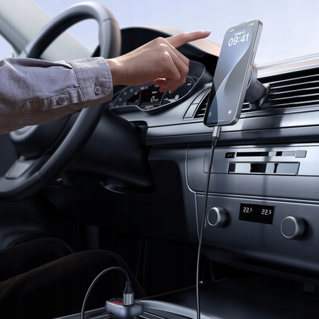 MCDODO TRANSMITER FM BLUETOOTH SAMOCHODOWY 2W1 ŁADOWARKA USB-A USB-C 72W