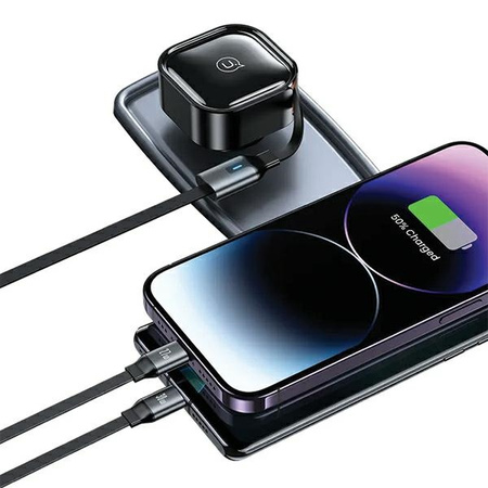 USAMS ŁADOWARKA SAMOCHODOWA 30W PD ZWIJANY KABEL DO MAGSAFE IPHONE 12 13 14