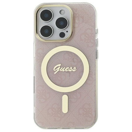 GUESS ETUI DO IPHONE 16 PRO DO MAGSAFE HARDCASE 4G IML OCHRONA NA TELEFON