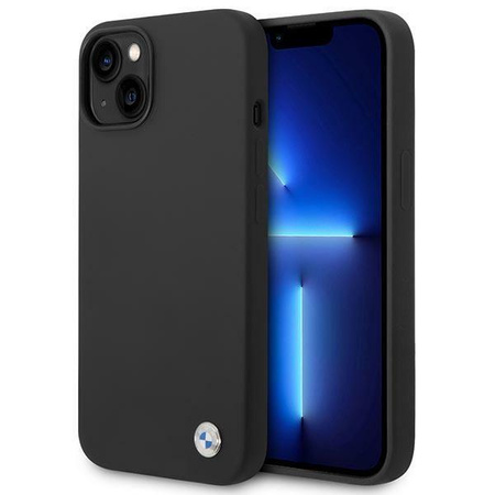 Etui BMW BMHCP14MSILBK iPhone 14 Plus 6,7" czarny/black Silicone Metal Logo