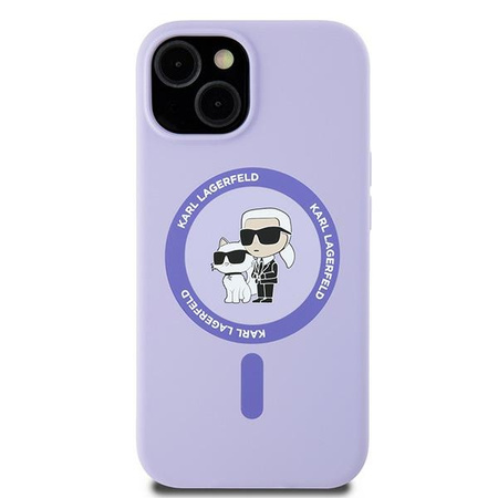KARL LAGERFELD POKROWIEC HARDCASE SILICONE DO IPHONE 15 6.1 DO MAGSAFE