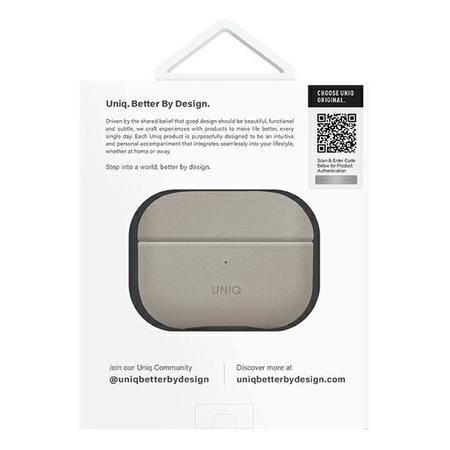 UNIQ etui Lyden DS AirPods Pro 2 gen(2022/2023) beżowo-zielony/ivory-lichen green