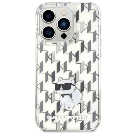 KARL LAGERFELD ETUI CASE DO IPHONE 15 PRO 6,1 HARDCASE MONOGRAM CHOUPETTE