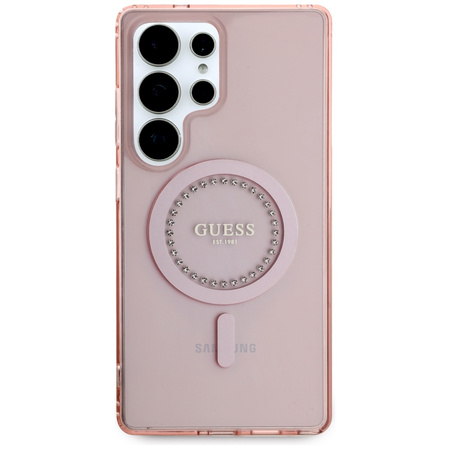 GUESS ETUI RHINESTONES PRINTED DO SAMSUNG GALAXY S25 ULTRA DO MAGSAFE