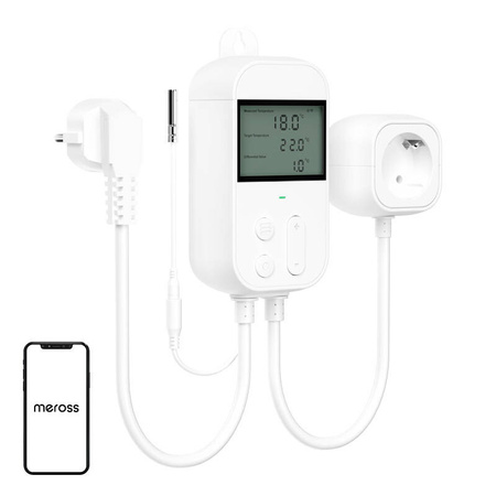 MEROSS GNIAZDO SMART PLUG DO APPLE HOMEKIT REGULATOR TEMPERATURY MTS960HK