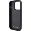 Etui Mercedes Smooth Leather MagSafe do iPhone 15 Pro - czarne