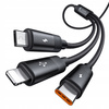 MCDODO KABEL USB 3W1 SZYBKIE ŁADOWANIE USB-C LIGHTNING MICRO USB QC 1M LED