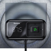 Baseus S-16 Transmiter FM Bluetooth 5.0 2x USB ładowarka samochodowa AUX MP3 TF micro SD 3,1 A czarny (CCTM-E01)