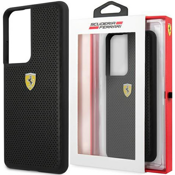 Ferrari FESPEHCS21LBK S21 Ultra G996 czarny/black hardcase On Track Perforated