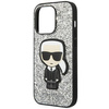 Karl Lagerfeld KLHCP14LGFKPG iPhone 14 Pro 6,1" hardcase srebrny/silver Glitter Flakes Ikonik