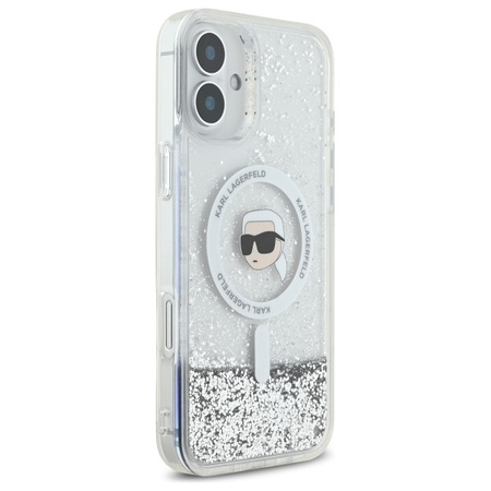 KARL LAGERFELD ETUI DO IPHONE 16 6.1 DO MAGSAFE TRANSPARENT Z LIQUID
