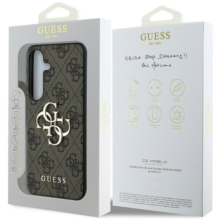 GUESS POKROWIEC TPU DO SAMSUNG GALAXY S25 Z LOGO BIG 4G WYSOKA OCHRONA