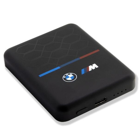 Powerbank indukcyjny Etui BMW M Collection MagSafe BMPBMS3K22PGVK 5W 3000mAh + kabel czarny