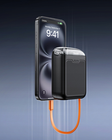 INNOSTYLE MINI POWERBANK 10000MAH 2X USB-C TYP C 33W ROZWIJANY KABEL USB-C