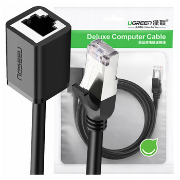 UGREEN KABEL PRZEDŁUŻACZ RJ45 CAT 6 ETHERNET DO SIECI 1M Z METALOWĄ WTYCZKĄ
