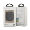 BMW BMA2SSLNA AirPods cover granatowy/navy Geniune Leather Silver Logo