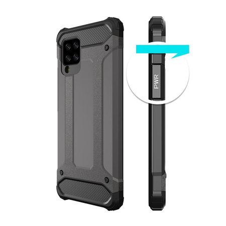 Hybrid Armor pancerne hybrydowe etui pokrowiec iPhone 13 Pro srebrny