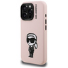 Etui Karl Lagerfeld Silicone Karl Sketch MagSafe do iPhone 16 Pro różowy