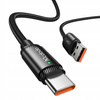 MCDODO KABEL USB-C SZYBKIE ŁADOWANIE DO SAMSUNG XIAOMI TYP C 6A 120W 2M LED