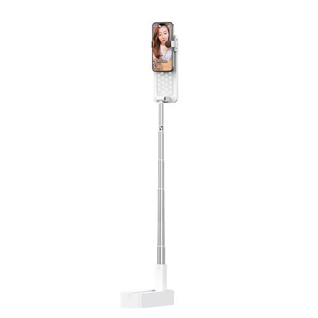 USAMS UCHWYT NA TELEFON Z LAMPĄ LED DO ZDJĘĆ I FILMÓW BIURO STAND REGULACJA