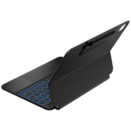 Etui Typecase Edge z klawiaturą do iPad Air 11" 2024/2025 włókno węglowe