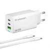 WOZINSKY ŁADOWARKA GAN 65W 2X USB-C DO TELEFONÓW IPHONE MACBOOK Z KABLEM