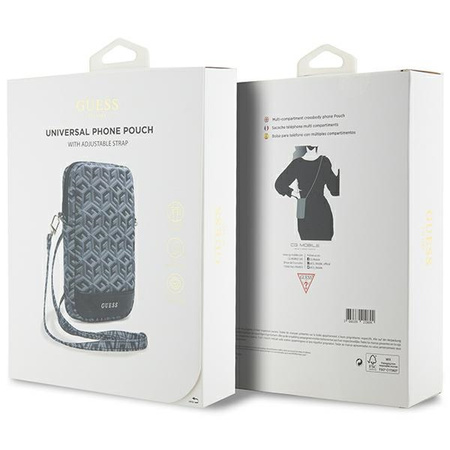 GUESS TOREBKA DAMSKA KOPERTÓWKA SHOPPER LISTONOSZKA CZARNA ZIP GCUBE