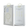 GUESS POKROWIEC HARDCASE DO IPHONE 16 PRO 6.3 DO MAGSAFE IML GLITTER CIRCLE