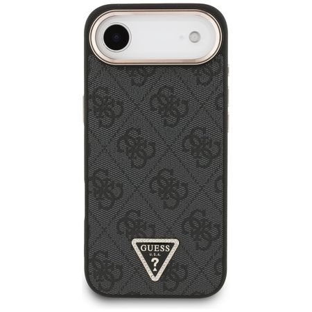 Etui Guess 4G Triangle Logo MagSafe do iPhone Air czarny złoty