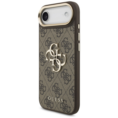 Etui Guess 4G Big 4G Classic Logo do iPhone Air brązowy złoty
