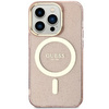Etui Guess GUHMN61HCMCGP na iPhone 11 / Xr - różowe Glitter Gold MagSafe