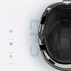 Kask narciarski Qunature 10130003004 z nausznikami snowboard rozmiar M - czarny