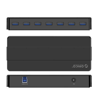 Hub Orico H7928-U3-V1 7x USB-A 3.0 - czarny