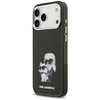 Etui Karl Lagerfeld IML Aquarelle Karl & Choupette & Logo MagSafe do iPhone 17 Pro czarny