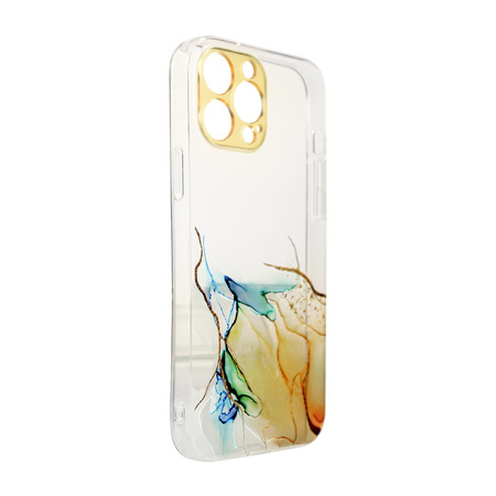 Marble Case etui do Xiaomi Redmi Note 11 żelowy pokrowiec marmur pomarańczowy