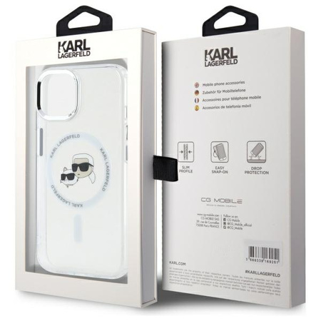 KARL LAGERFELD ETUI DO IPHONE 15 6.1 KARL&CHOUPETTE IML METAL Z DO MAGSAFE