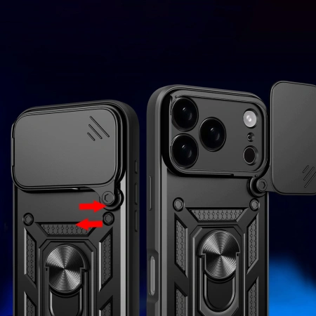 HURTEL ETUI HYBRID ARMOR CAMSHIELD DO IPHONE 17 PRO MAX PANCERNE Z OSŁONĄ