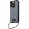 Etui Karl Lagerfeld KLHCP14XSACKLHPG na iPhone 14 Pro Max 6.7" - srebrne Saffiano Monogram Chain