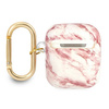 Guess GUA2HCHMAP AirPods cover różowy/pink Marble Strap Collection